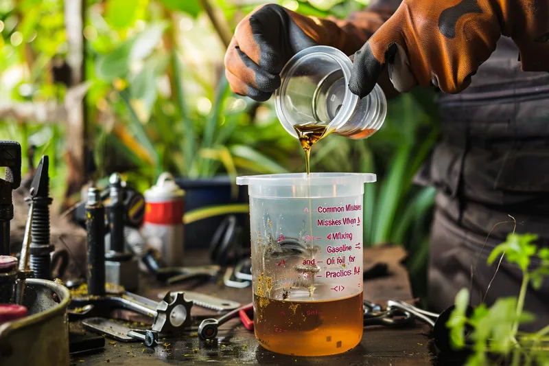 errores comunes al mezclar gasolina y aceite para desbrozadoras descubre las mejores prácticas 1 Errores Comunes al Mezclar Gasolina y Aceite para Desbrozadoras